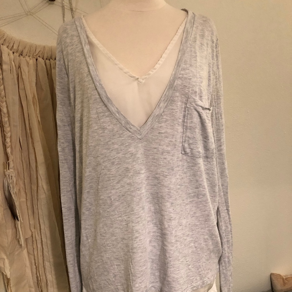 Bordeaux Gray Top
